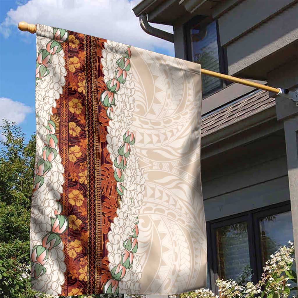 Aloha Hawaii Mikioi Lei Garden Flag Cattail Red Tropical Flower Pattern LT14 - Polynesian Pride