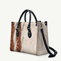 Aloha Hawaii Mikioi Lei Leather Bag Cattail Red Tropical Flower Pattern LT14 Cattail Red - Polynesian Pride