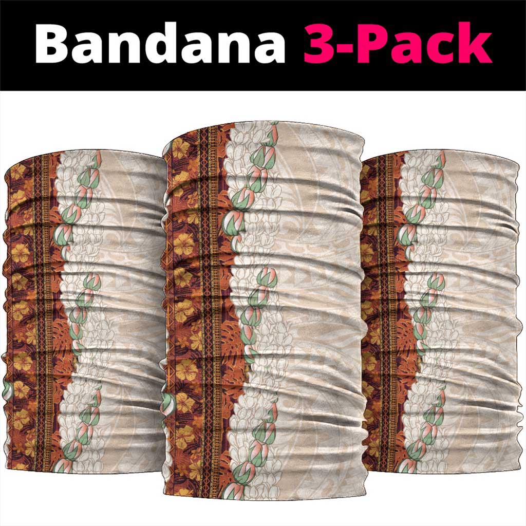 Aloha Hawaii Mikioi Lei Neck Gaiter Cattail Red Tropical Flower Pattern LT14 package One Size: 25*50cm Cattail Red - Polynesian Pride