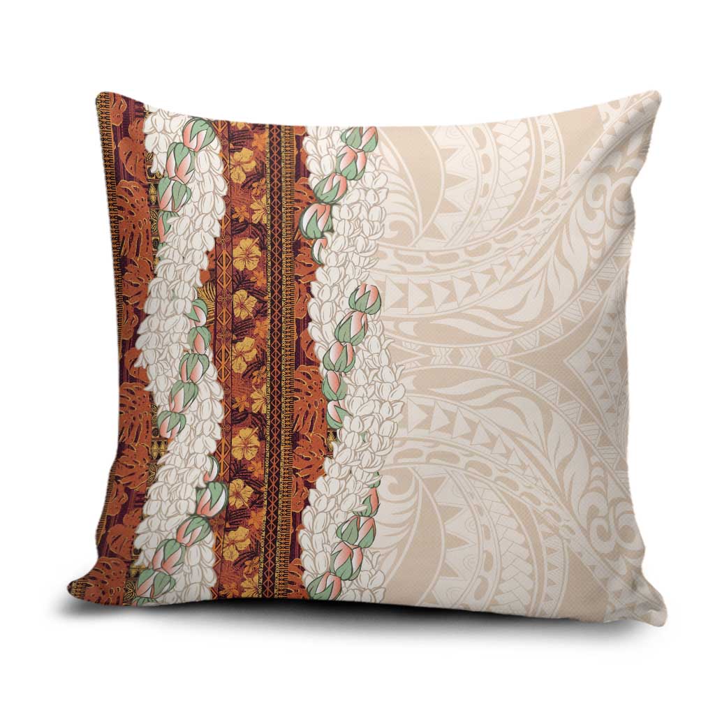 Aloha Hawaii Mikioi Lei Pillow Cover Cattail Red Tropical Flower Pattern LT14 Cattail Red - Polynesian Pride