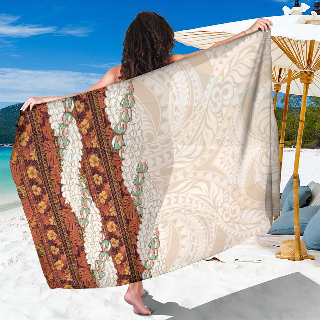 Aloha Hawaii Mikioi Lei Sarong Cattail Red Tropical Flower Pattern LT14 One Size 44 x 66 inches Cattail Red - Polynesian Pride