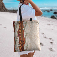 Aloha Hawaii Mikioi Lei Tote Bag Cattail Red Tropical Flower Pattern LT14 - Polynesian Pride