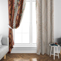 Aloha Hawaii Mikioi Lei Window Curtain Cattail Red Tropical Flower Pattern LT14 - Polynesian Pride