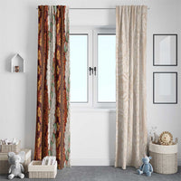 Aloha Hawaii Mikioi Lei Window Curtain Cattail Red Tropical Flower Pattern LT14 - Polynesian Pride
