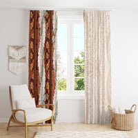 Aloha Hawaii Mikioi Lei Window Curtain Cattail Red Tropical Flower Pattern LT14 - Polynesian Pride