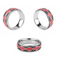 New Zealand Patiki Kowhaiwhai Motif Classic Ring LT14 - Polynesian Pride