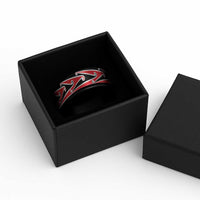 New Zealand Puhoro Kowhaiwhai Motif Spinner Ring LT14 - Polynesian Pride