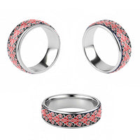 New Zealand Ngaru Kowhaiwhai Motif Classic Ring LT14 - Polynesian Pride