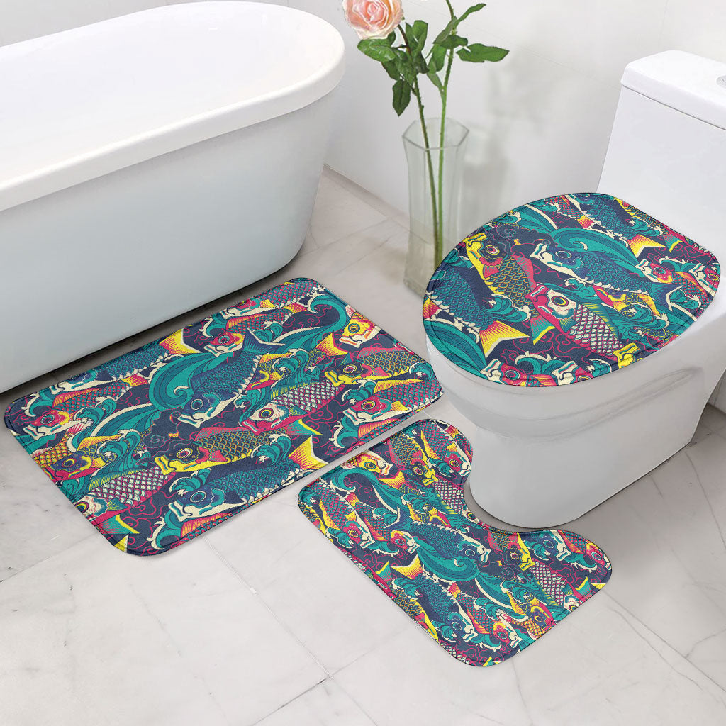 Japan Koinobori Bathroom Set Japanese Koi Flag Waves Pattern LT14 - Polynesian Pride