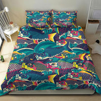 Japan Koinobori Bedding Set Japanese Koi Flag Waves Pattern LT14 - Polynesian Pride