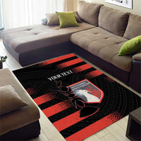 Custom New Caledonia Football Area Rug Allez Les Cagous Polynesian Pattern LT14 - Polynesian Pride