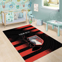 Custom New Caledonia Football Area Rug Allez Les Cagous Polynesian Pattern LT14 - Polynesian Pride