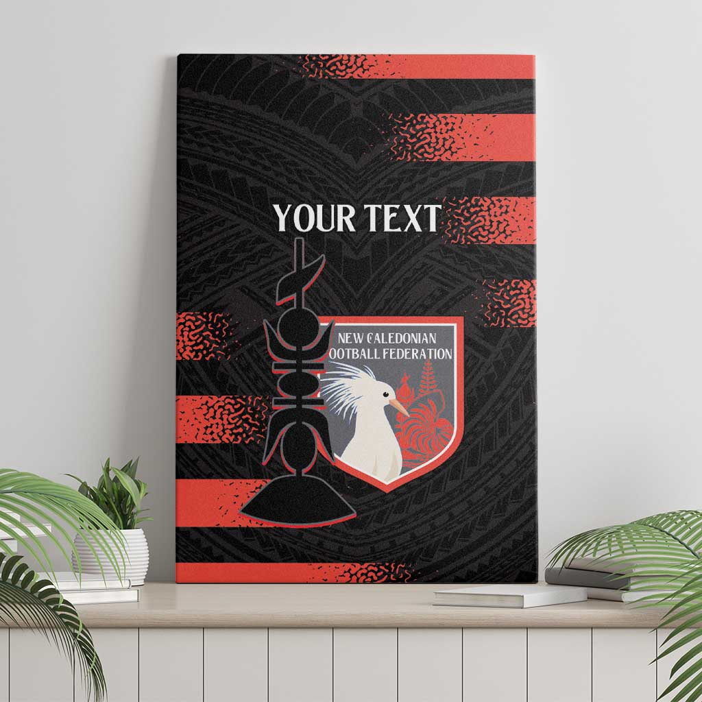 Custom New Caledonia Football Canvas Wall Art Allez Les Cagous Polynesian Pattern LT14 - Polynesian Pride