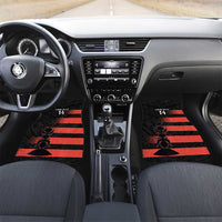 Custom New Caledonia Football Car Mats Allez Les Cagous Polynesian Pattern LT14 Set 2pcs - Front Black - Polynesian Pride