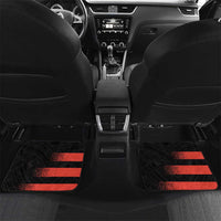 Custom New Caledonia Football Car Mats Allez Les Cagous Polynesian Pattern LT14 Set 2pcs - Back Black - Polynesian Pride