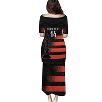 Custom New Caledonia Football Puletasi Allez Les Cagous Polynesian Pattern LT14 - Polynesian Pride