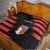 Custom New Caledonia Football Quilt Allez Les Cagous Polynesian Pattern