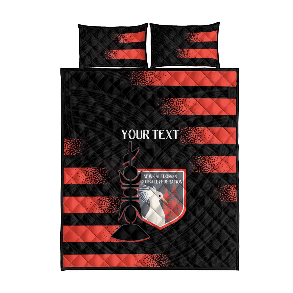 Custom New Caledonia Football Quilt Bed Set Allez Les Cagous Polynesian Pattern LT14 - Polynesian Pride