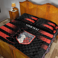Custom New Caledonia Football Quilt Bed Set Allez Les Cagous Polynesian Pattern LT14 - Polynesian Pride