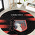 Custom New Caledonia Football Round Carpet Allez Les Cagous Polynesian Pattern