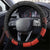 New Caledonia Football Steering Wheel Cover Allez Les Cagous Polynesian Pattern