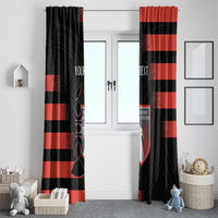 Custom New Caledonia Football Window Curtain Allez Les Cagous Polynesian Pattern LT14 - Polynesian Pride