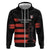 Custom New Caledonia Football Zip Hoodie Allez Les Cagous Polynesian Pattern