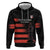 Custom New Caledonia Football Zip Hoodie Allez Les Cagous Polynesian Pattern