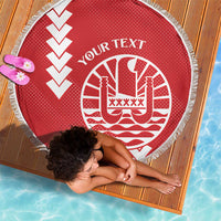 Custom Tahiti Football Beach Blanket Go Toa Aito LT14 - Polynesian Pride