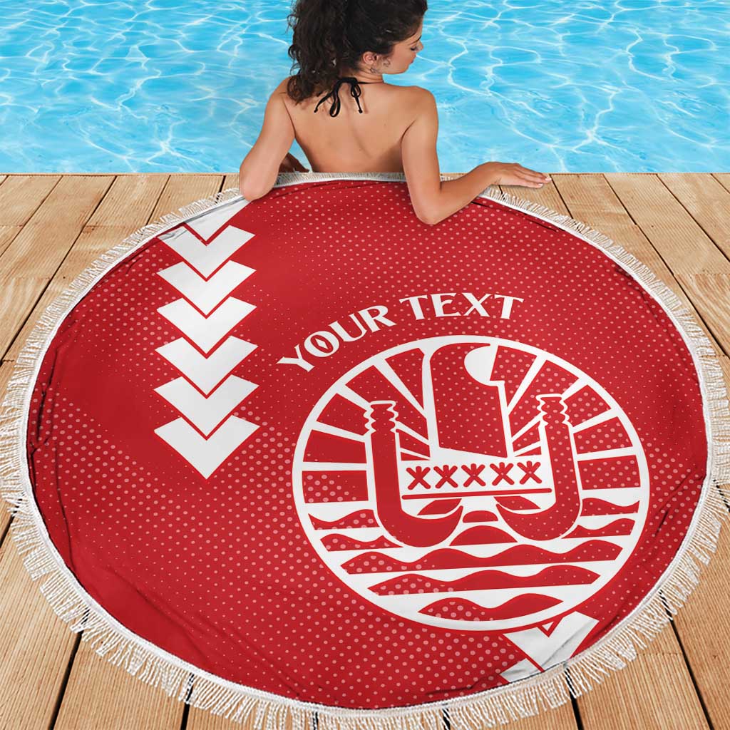 Custom Tahiti Football Beach Blanket Go Toa Aito LT14 - Polynesian Pride