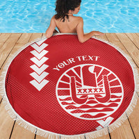 Custom Tahiti Football Beach Blanket Go Toa Aito LT14 - Polynesian Pride