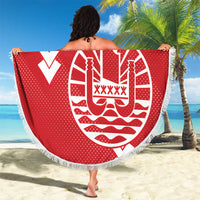 Custom Tahiti Football Beach Blanket Go Toa Aito LT14 - Polynesian Pride