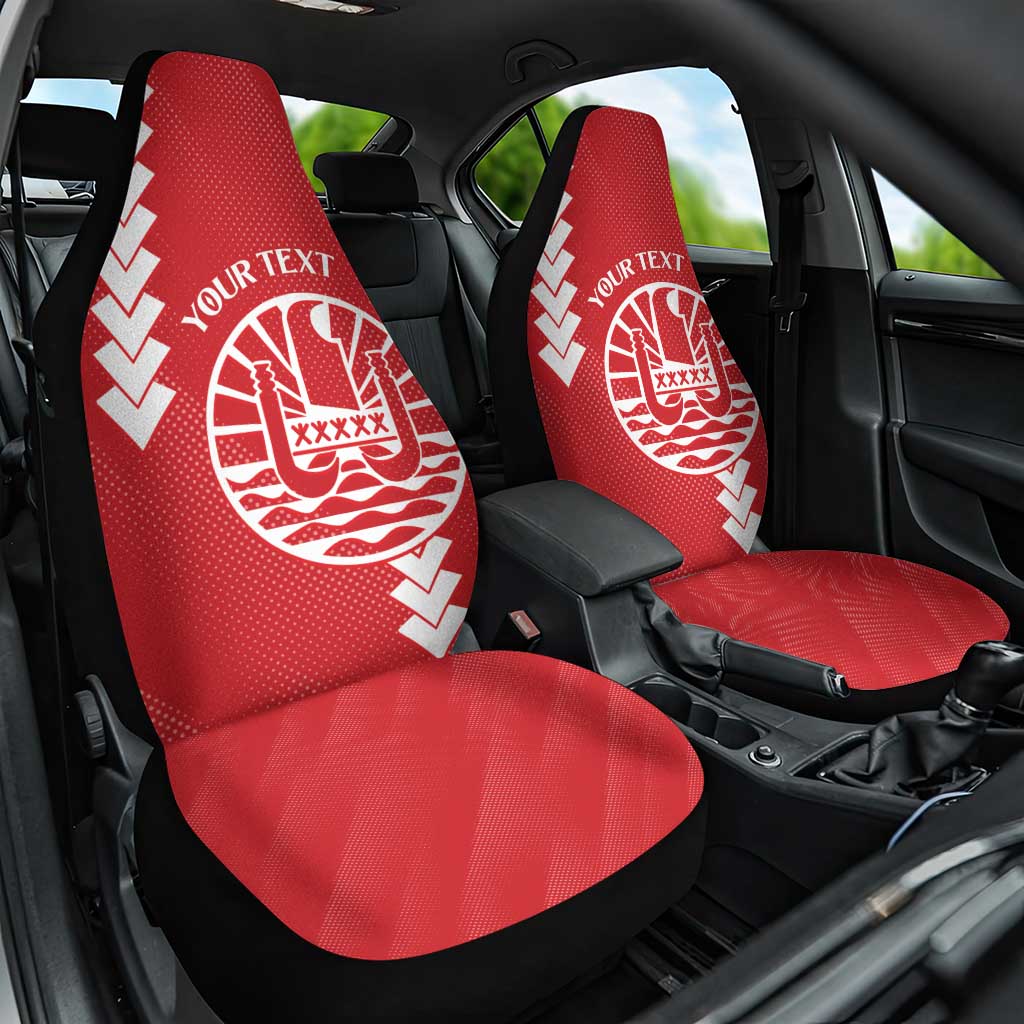 Custom Tahiti Football Car Seat Cover Go Toa Aito LT14 One Size Red - Polynesian Pride