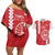 Custom Tahiti Football Couples Matching Off Shoulder Short Dress and Hawaiian Shirt Go Toa Aito