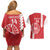 Custom Tahiti Football Couples Matching Off Shoulder Short Dress and Hawaiian Shirt Go Toa Aito