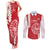 Custom Tahiti Football Couples Matching Tank Maxi Dress and Long Sleeve Button Shirt Go Toa Aito