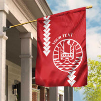 Custom Tahiti Football Garden Flag Go Toa Aito LT14 House Flag Red - Polynesian Pride