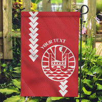 Custom Tahiti Football Garden Flag Go Toa Aito LT14 Garden Flag Red - Polynesian Pride