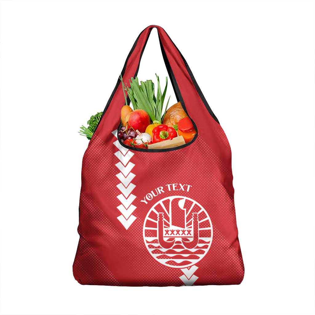 Custom Tahiti Football Grocery Bag Go Toa Aito