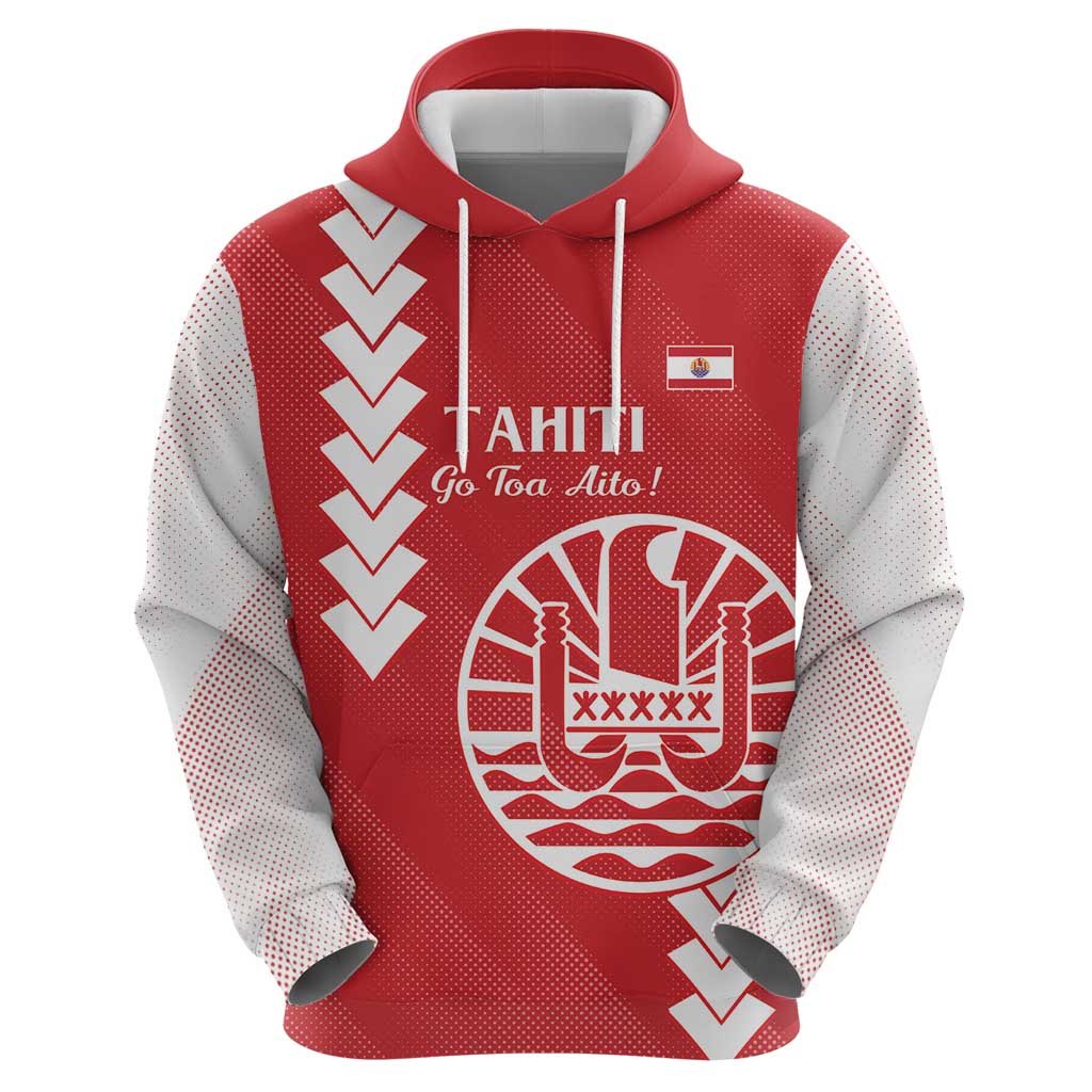 Custom Tahiti Football Hoodie Go Toa Aito LT14 - Polynesian Pride