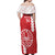 Custom Tahiti Football Off Shoulder Maxi Dress Go Toa Aito