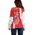 Custom Tahiti Football Off Shoulder Sweater Go Toa Aito