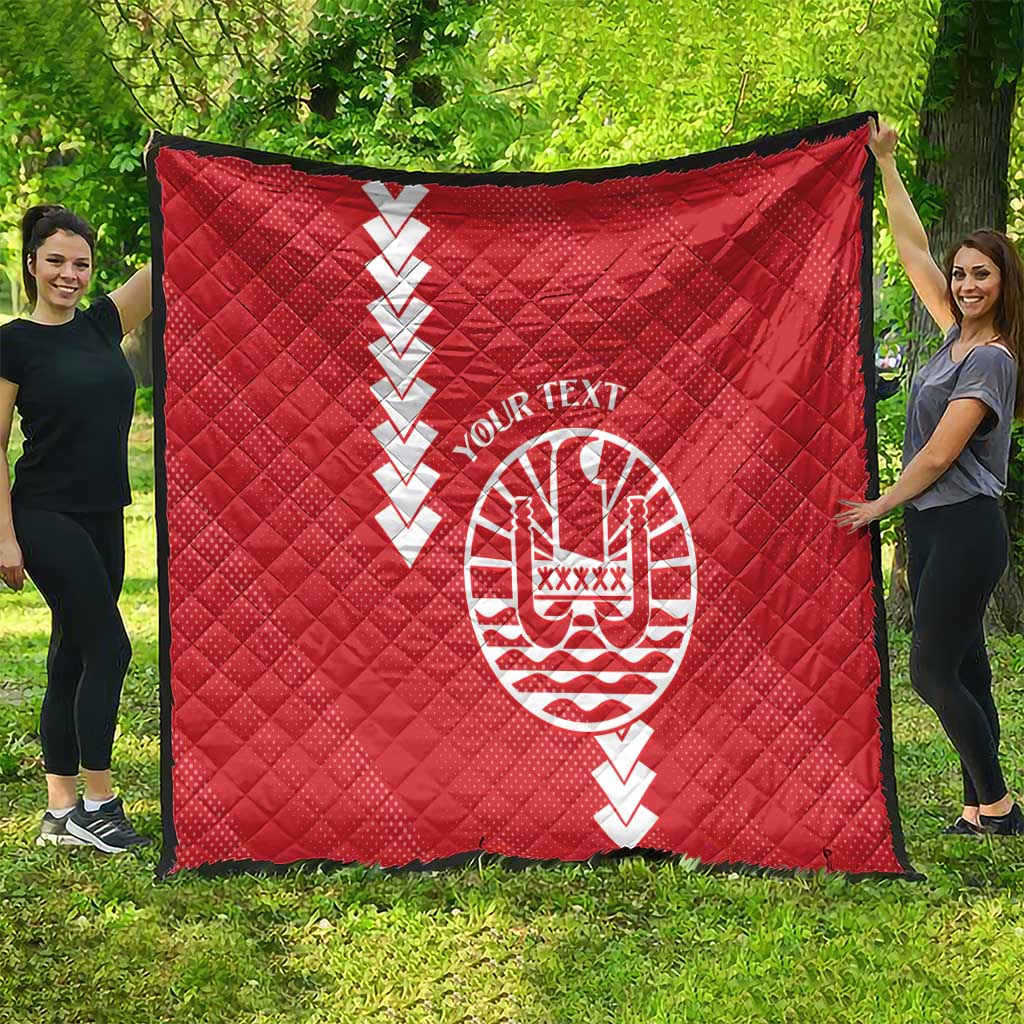 Custom Tahiti Football Quilt Go Toa Aito LT14 - Polynesian Pride