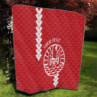Custom Tahiti Football Quilt Go Toa Aito LT14 - Polynesian Pride