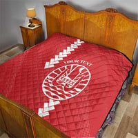 Custom Tahiti Football Quilt Go Toa Aito LT14 - Polynesian Pride