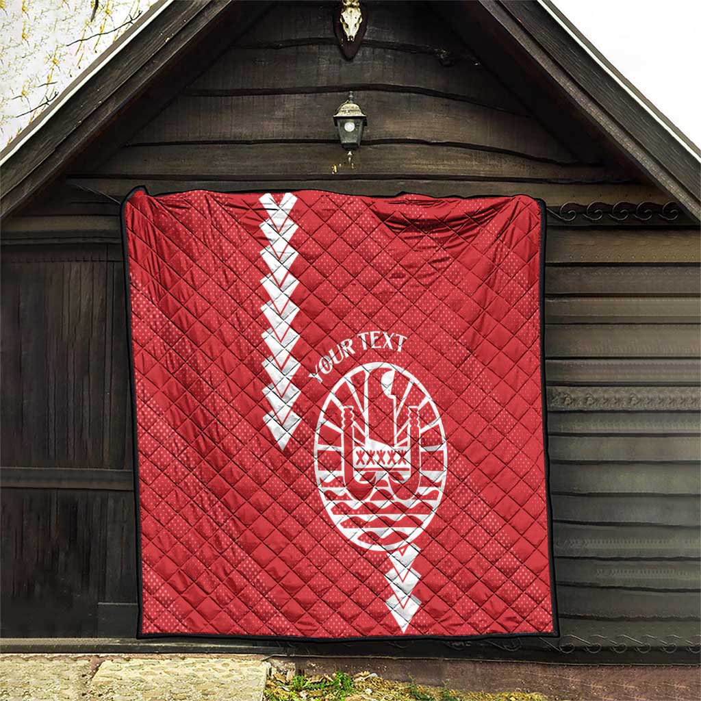 Custom Tahiti Football Quilt Go Toa Aito LT14 - Polynesian Pride