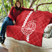 Custom Tahiti Football Quilt Go Toa Aito LT14 - Polynesian Pride