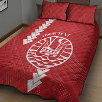 Custom Tahiti Football Quilt Bed Set Go Toa Aito LT14 - Polynesian Pride