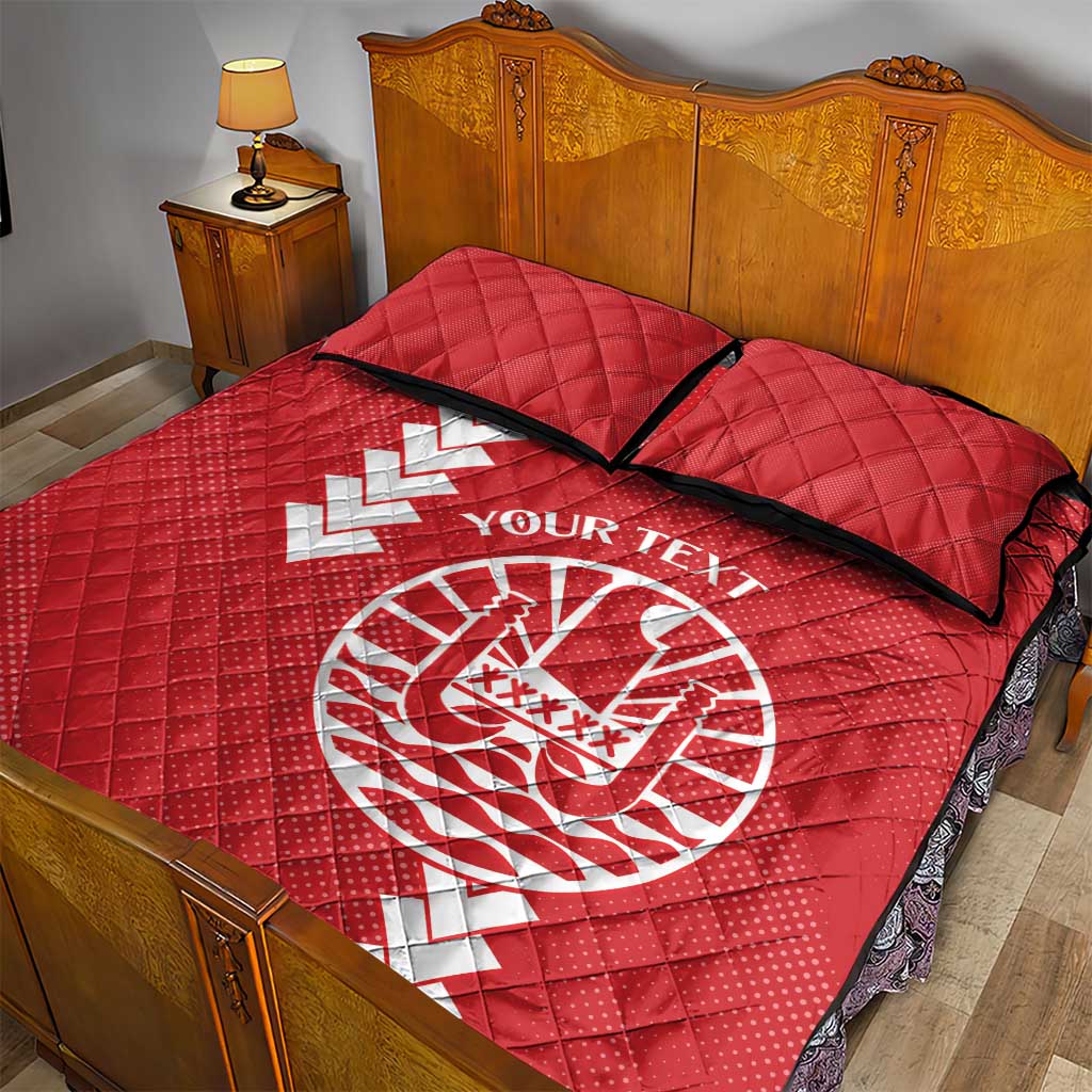 Custom Tahiti Football Quilt Bed Set Go Toa Aito LT14 - Polynesian Pride