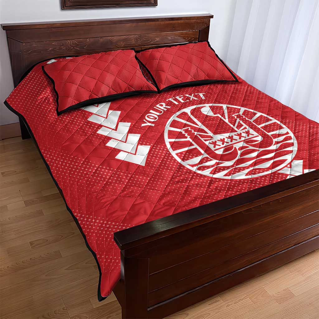 Custom Tahiti Football Quilt Bed Set Go Toa Aito LT14 - Polynesian Pride